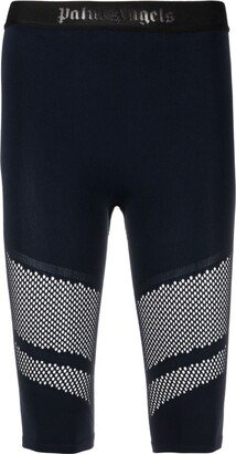 Slim-Fit Mesh-Detail Shorts