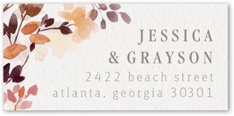 Wedding Address Labels: Wild Watercolor Address Label, Brown, Address Label, Matte