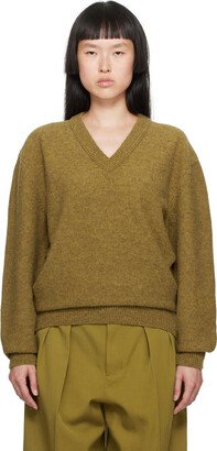 Khaki V-Neck Sweater