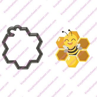 Honey Comb Bee Cookie Cutter, Summer Cutter