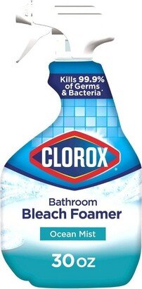 Clorox Bathroom Foamer with Bleach Spray Bottle Ocean Mist - 30 fl oz