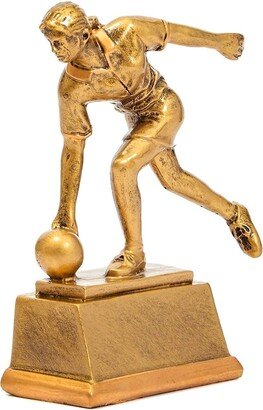 Juvale Personalized Girl Copper Bowling Trophy 3.5 x 1.4 x 4.4 for Bowling Tournaments