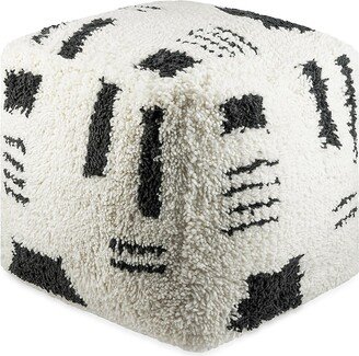 Aksel Hand-Knotted Pouf