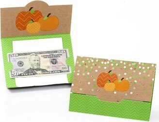 Big Dot of Happiness Pumpkin Patch - Fall, Halloween or Thanksgiving Party Money and Gift Card Holders - Set of 8