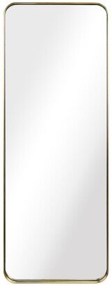 Ultra Brushed Gold Stainless Steel Rectangle Wall Mirror