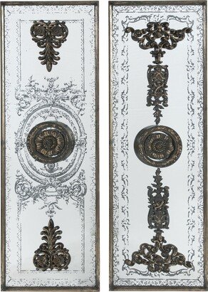 A and B Home A&B Home Bronze 48-inch Doorways Past Mirrored Panels