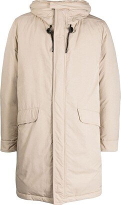 Padded Garment-Dyed Parka Coat