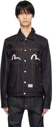 Indigo Double Kamon Denim Jacket