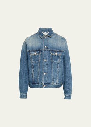 Men's Harlan Denim Trucker Jacket-AA