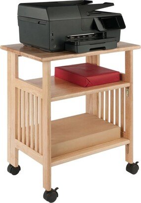 Austiom Leading LLC Wood Foldable Printer and Media Stand, Natural Finish