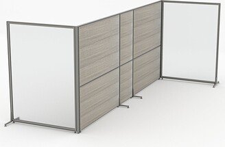 Skutchi Designs, Inc. Freestanding Z Fold Office Cubicle Divider Partition 4 x 12 x 65