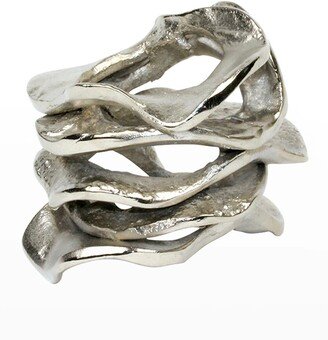 Silver Flux Napkin Ring