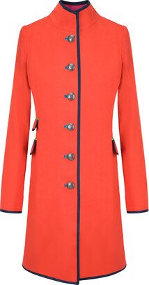 Beatrice Von Tresckow Orange Linen Cavalier Coat