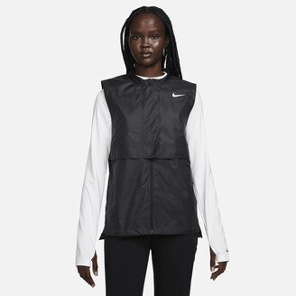 Women's Tour Repel Golf Vest in Black