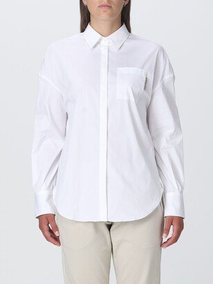 shirt in poplin with monili