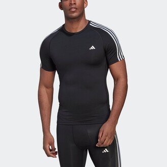 Men's Techfit 3-Stripes Training Tee