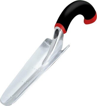 Radius Garden Ergonomic Aluminum Gardening Hand Trowel, Red Handle