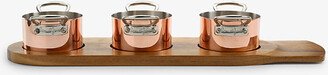 Samuel Groves Mini Three-piece Copper Saucepan set