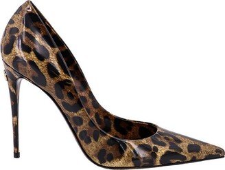 X Kim Leopard-Printed Pointed Toe Pumps