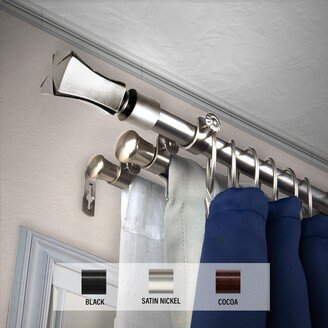 InStyleDesign Tower Triple Curtain Rod 13/16 inch dia.