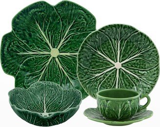 Cabbage 20-Piece Dinnerware Set, Green