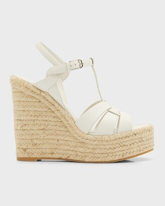 Tribute Leather T-Strap Espadrille Sandals