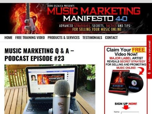 Musicmarketingmanifesto.com Promo Codes & Coupons