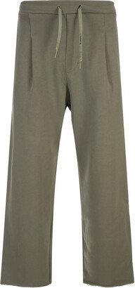 A PAPER KID Straight Leg Joggers With Logo Patch-AA