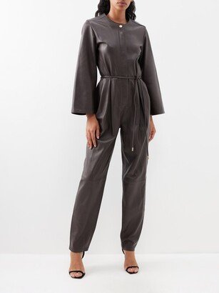 Luminosity Leather Jumpsuit