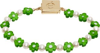 White & Green Nikola Bracelet