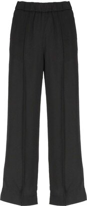 Wide Leg Cropped Trousers-AH