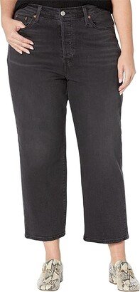 Levi's(r) Womens Ribcage Straight Ankle (Black Rinse) Women's Jeans