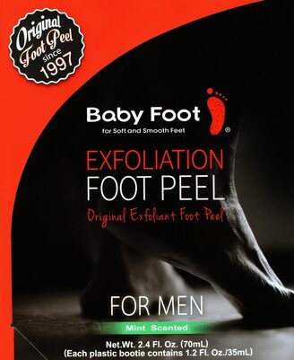 Baby Foot Exfoliation Foot Peel For Men - Mint Scented