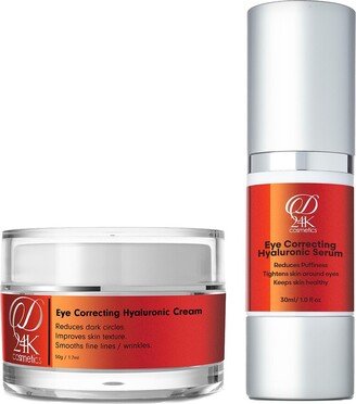 D24k Eye Correcting Hyaluronic Cream & Serum Set