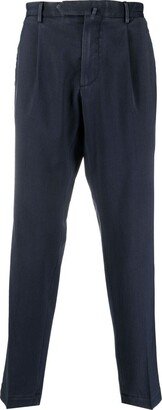 Box-Pleat Cropped Trousers