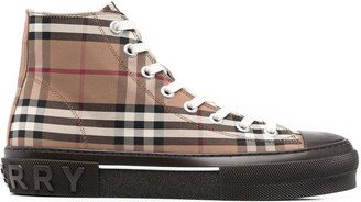 Vintage Check high-top sneakers