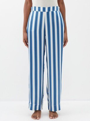 London Striped Silk Pyjama Trousers