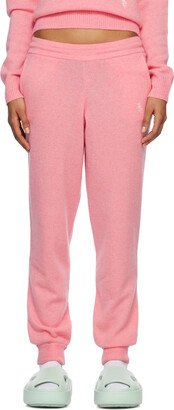 Pink Embroidered Sweatpants-AA