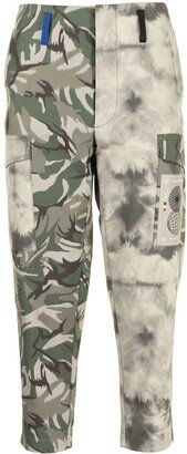 Camouflage Tie-Dye Tapered Trousers