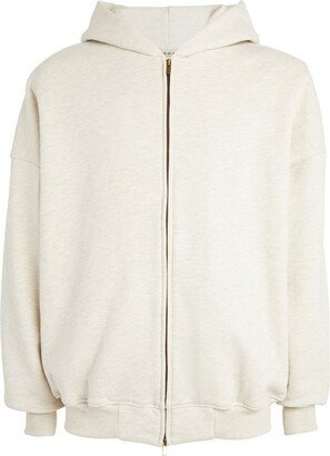 Cotton Zip-Up Hoodie-AA