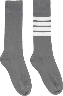 Gray 4-Bar Socks-AB