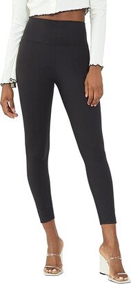 Brushed Compression Leggings (Black) Women's Clothing