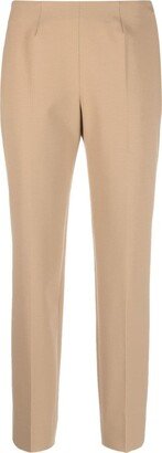 Mid-Rise Tapered-Leg Trousers-AH