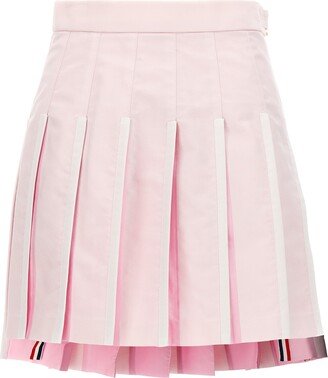 Pleated Oxford Skirt