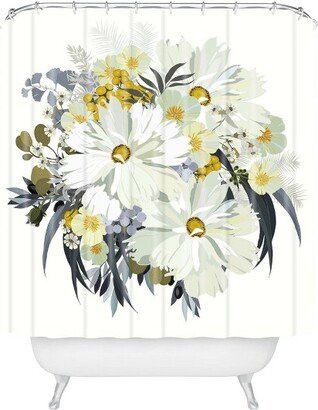 Iveta Abolina Cecelia Shower Curtain White