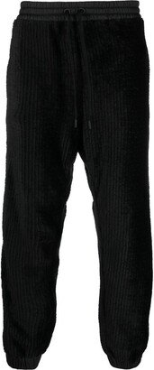 Straight-Leg Velvet Track Pants-AA