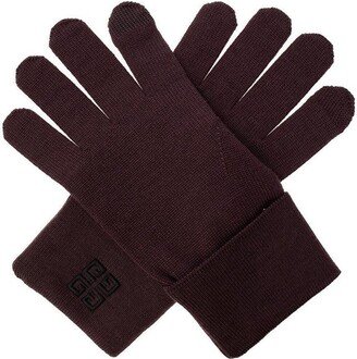 Logo-Embroidered Gloves-AB