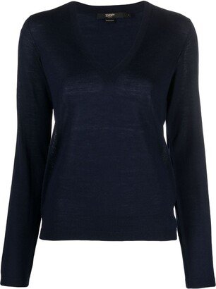 lightweight V-neck wool jumper