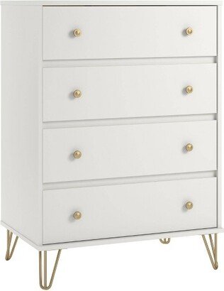 4 Drawer Finley Dresser White