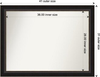 Choose Your Custom Size, 31-in side, Trio Oil Rub Bronze Framed Wall Mirror - Trio Oil Rubbed Bronze